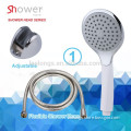 SH-1207 Round Bathroom White Handle ABS Chromed One Functional Best Hand Held Showers